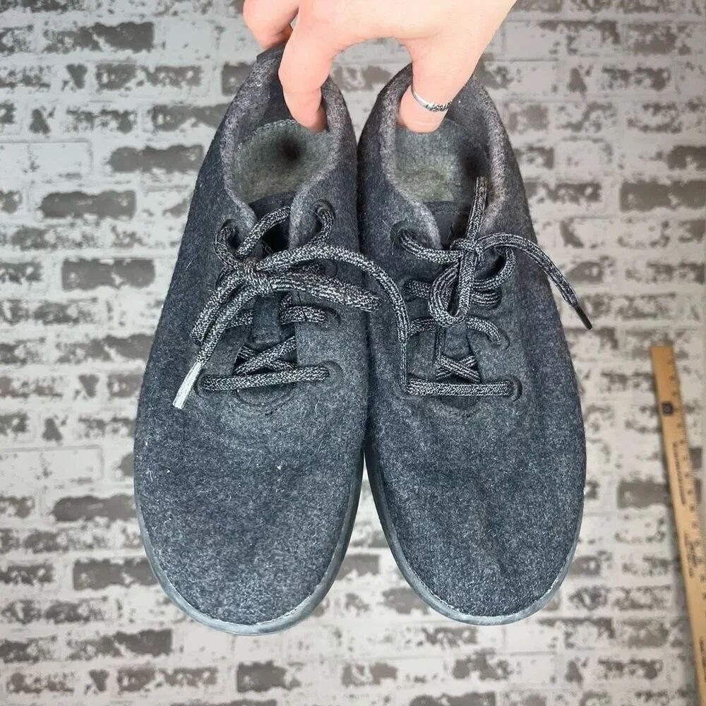 Allbirds | women wool gray runner flats lace up shoes